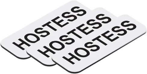 بطاقة اسم Hostess 1 × 3 بوصة، ذهبي مصقول (10 عبوات) in Kuwait