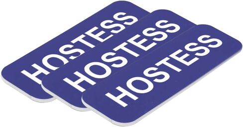 بطاقة اسم Hostess 1 × 3 بوصة، ذهبي مصقول (10 عبوات) in Kuwait