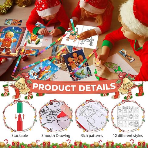 Blosssound 112 Pcs Halloween Coloring Book Bulk for Kids Include 28 Halloween Party Favors Books with 28 Crayons with 28 Bookmarks 28 Goody Bag Suitable for Classroom Activity Supply in Saudi Arabia
