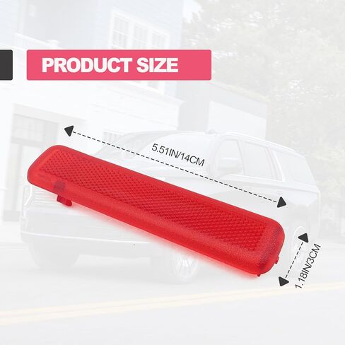 لوحة عاكسة حمراء لجانب الراكب الأيمن والخلفي الأيسر لباب السائق (عبوة من 2) عاكس لوحة الباب الداخلي مناسب لسيارة شيفروليه جي إم سي يستبدل الجزء # 15183155، 15183156 in Kuwait