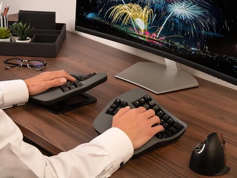 KINESIS Advantage360 Split Ergonomic Keyboard - USB-C | Mechanical Switches | Fully Programmable | Contoured Shape | Adjustable Tenting | PBT Keycaps in Saudi Arabia