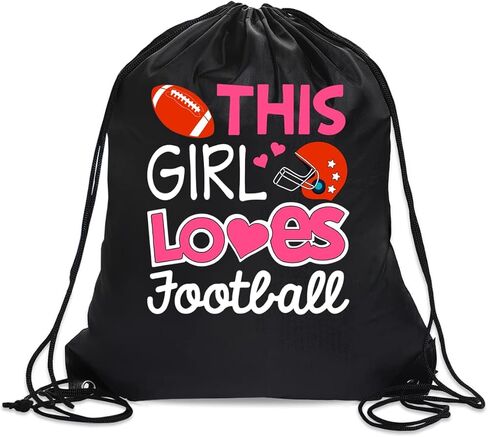 هذه الفتاة تحب كرة القدم حقيبة ظهر برباط للنساء والابنة، حقيبة رياضية مقاومة للماء لمحبي كرة القدم لمحبي كرة القدم، هدايا عيد الميلاد المضحكة لصالة الألعاب الرياضية من أجلها in Kuwait