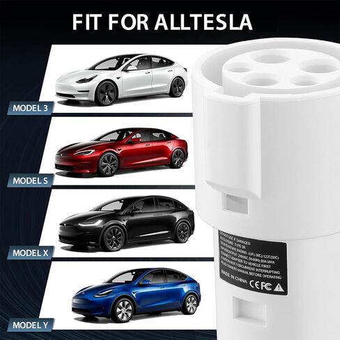 J1772 Charging Adapter for Tesla Model 3 Y S X [Safety Certified] 80A/240 VAC, Easy and Fast Charging, with Portable Storage Pouch (Black) in Saudi Arabia