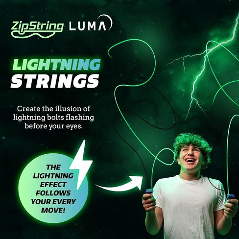 خيوط بديلة من Lightning Luma للعبة قاذفة الحبال، عبوة من 3 قطع - سلسلة فيدجيت متوهجة بالأشعة فوق البنفسجية في الظلام للأطفال والكبار - يتميز خزان القرش باستبدال سلسلة حلقة حبل لاسو in Saudi Arabia