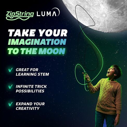 خيوط بديلة من Lightning Luma للعبة قاذفة الحبال، عبوة من 3 قطع - سلسلة فيدجيت متوهجة بالأشعة فوق البنفسجية في الظلام للأطفال والكبار - يتميز خزان القرش باستبدال سلسلة حلقة حبل لاسو in Saudi Arabia