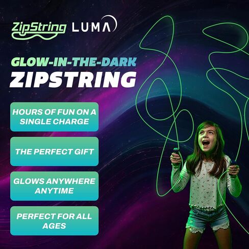 خيوط بديلة من Lightning Luma للعبة قاذفة الحبال، عبوة من 3 قطع - سلسلة فيدجيت متوهجة بالأشعة فوق البنفسجية في الظلام للأطفال والكبار - يتميز خزان القرش باستبدال سلسلة حلقة حبل لاسو in Saudi Arabia