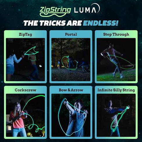 خيوط بديلة من Lightning Luma للعبة قاذفة الحبال، عبوة من 3 قطع - سلسلة فيدجيت متوهجة بالأشعة فوق البنفسجية في الظلام للأطفال والكبار - يتميز خزان القرش باستبدال سلسلة حلقة حبل لاسو in Saudi Arabia