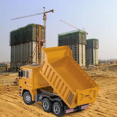 لعبة شاحنة قلابة تعمل بالتحكم عن بعد من توب ريس، ألعاب هدايا شاحنة قلابة RC لعمر 8،9،10،11 سنة وما فوق، 6 قنوات ألعاب بناء شاحنات قلابة للتحكم عن بعد للأولاد TR-122 in Kuwait