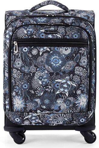 Sakroots On the Go 4 Piece Travel Bundle, Includes 21" Rolling Suitcase, Packable Large Tote, Medium & Small Pouches, Black Spirit Desert in Saudi Arabia