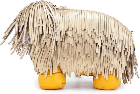 Women Luxury Designer Fringed Handbag Shoulder Bag for Women Cute Puppy Shape Evening Party bag in Saudi Arabia