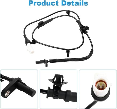 2 Pcs ABS Wheel Speed Sensors Compatible with Ford Edge 3.5L V6 2007 2008 2009 2010 2011 2012, Lincoln MKX V6 2007 to 2012, Front Left & Right abs Sensors, Replacement for 7T4Z2C205A, DT4Z2C204A in Saudi Arabia