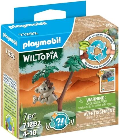 Playmobil 71292 Wiltopia Koala with Baby, Educational Toys, for The Little and Big Explorers, Fun Imaginative Role-Play, PlaySets Suitable for Children Ages 4+ in Saudi Arabia