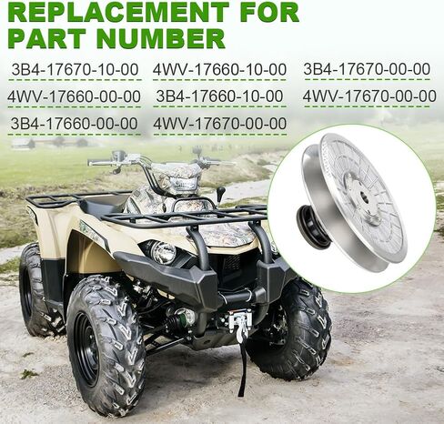 JDMON Secondary Sheave Driven Clutch Kit Assembly Compatible with Yamaha Rhino 600 700, Replacement for 3B4-17670-10-00 3B4-17660-10-00 4WV-17660-10-00 4WV-17670-00-00 in Saudi Arabia