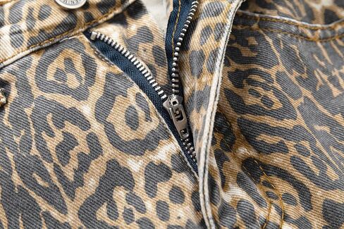 Unisex Cheetah Jeans Leopard Print Pants Baggy Pants Y2k Jeans Grunge Jeans Aesthetic Jeans Straight Leg Pats in Saudi Arabia