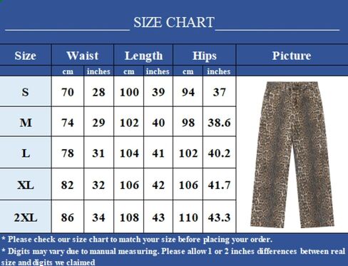 Unisex Cheetah Jeans Leopard Print Pants Baggy Pants Y2k Jeans Grunge Jeans Aesthetic Jeans Straight Leg Pats in Saudi Arabia