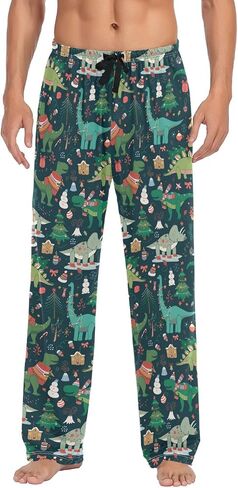 Fisyme Mens Pajama Pants Men's Pajama Bottoms Soft Sleep Lounge Pj Pants in Kuwait