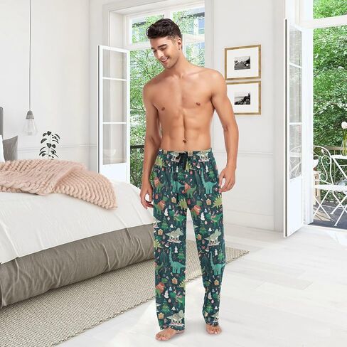 Fisyme Mens Pajama Pants Men's Pajama Bottoms Soft Sleep Lounge Pj Pants in Kuwait