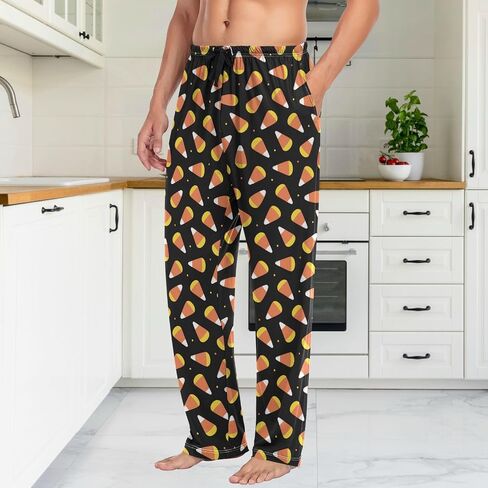 Fisyme Mens Pajama Pants Men's Pajama Bottoms Soft Sleep Lounge Pj Pants in Kuwait