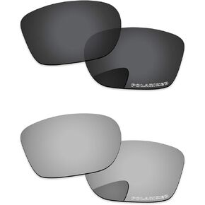 Polarized Lenses Replacement for Oakley Crossrange OO9361 Sunglasses Frame 2 Pairs Packed