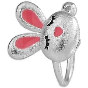 Cute Rabbit Ear Cuff Cartilage Non Piercing Clip On Earring for Women Bunny Animal Fake Huggie Hoops Earrings Cuffs Lovely Jewelry Gifts Birthday