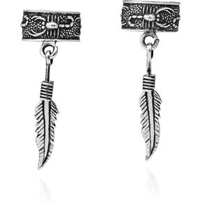 Vintage Scorpion Feather Ear Cuff Sterling Silver .925 Non-Piercing Earrings