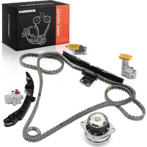 A-Premium Engine Timing Chain Kit with Water Pump & Sprocket & Tensioner & Guide Compatible with Nissan Murano 2013, Maxima 2009-2014 & Infiniti G25 2011-2012, 2.5L 3.5L