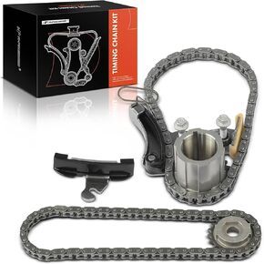 A-Premium 6PCS Engine Timing Chain Kit W/Sprocket & Tensioner & Guide Compatible with Chevrolet & GMC - Silverado 1500 2014-2021, Express 2500 3500, Sierra 1500, Savana 2500 3500 - OHV, V6 4.3L