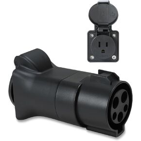 J1772 to Nema 5-15 Adapter, Portable EV Station Charging Adapter, EV Adapter Plug for E-Bike/Electric Skateboards/Mobility Scooter