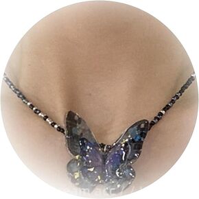 Butterfly Choker Necklace for Women Layered Pearl Necklace Elegance Ribbon Choker Necklace Birthday Thanksgiving Christmas Jewelry Gift for Girls
