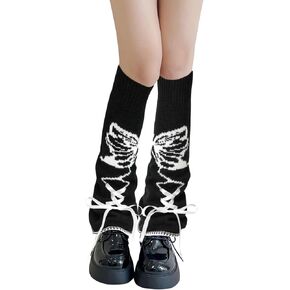 Leg Warmers Kawaii Socks Flared Leg Warmers for Girls Butterfly Harajuku Japanese Boot Socks