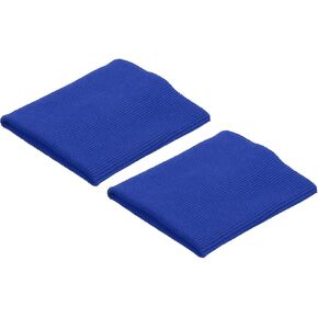 MECCANIXITY Elastic Cuffs Ribbed Trims 3" x 3.5" Cotton Fabric Knit Rib Stretch Tape Cuff Sleeve Waistband for Sewing, Reddish Orange 1 Pair