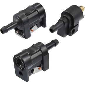 X AUTOHAUX 3pcs Marine Boat Engine Fuel Line Connector Fittings 8mm Female Male Fuel Pipe Joint Comp Fitting for Yamaha Outboard Motor Fuel Tank Hose Pipe 5/16 6E5-24305-06-00 6Y2-24305-06-0