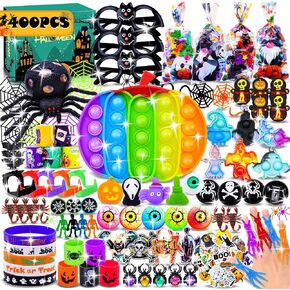 400PCS Halloween Party Favors for Kids,Bulk Halloween Toys ,Halloween Goodie Bag,Halloween Stuffers,Halloween Classroom Prizes,treasure box halloween,Trick or Treat Toys