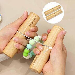 Fgnaic Knot Grippers Tool for Silicone Beads Wristlets, Wood Silicone Keychains Bracelets Tightening Knot Grippers