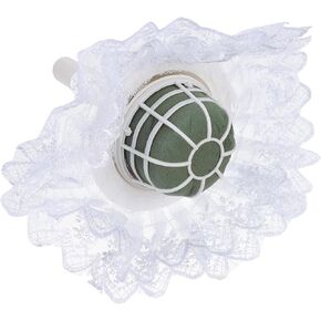 Housoutil Bridal Flowers Bouquet Holder, Artificial Wedding Bridal Bouquet Holder, Foam Floral Handle Bouquet Holder for DIY Flowers Floral Arrangement Supplies