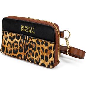 Badgley Mischka Leopard Weekender Tote Bag for Travel, Carry-On Animal Print Tote Bag