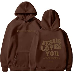 يسوع يحبك هوديي الإيمان المسيحي الديني الله بلايز رجل امرأة البلوز البلوز Longsleeve in Kuwait