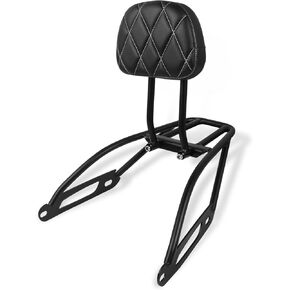 CHIFUN Rear Passenger Backrest Sissy Bar Compatible with Harley Street 750 500 XG750 XG500 2015-2019 Black Steel Detachable Motorcycle Rear Luggage Rack