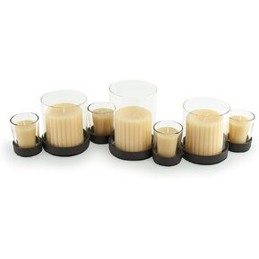 Danya B. Bubbles Multiple Candle Holder for Pillar and Votive Candles- Black