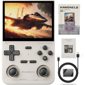 K36 Handheld Game Console 3.5-in 640*480 IPS OCA Screen 3500mAh RK3326 Opensource System Black Transparent in Kuwait