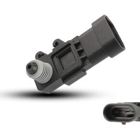 Pack-1 Car Oil Pressure Sensor, OE Replacement 16238399 9377680 09377680 16196060, Vapor Vent Port Tank Pressure Sensor, Compatible with Delphi III Cadillac Chevrolet GM Hummer (Black)