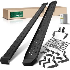 YHTAUTO 6.5" Running Boards Side Steps Compatible with Dodge Ram 1500 2009-2010 & Ram 1500 2011-2018, 1500 Classic 2019-2024, Extended Cab, Carbon Steel Black Powder, Truck Cab Side Step Rails