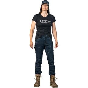 بنطال Dovetail Workwear النسائي Britt X Power Hemp، نيلي، 0x30 in Kuwait