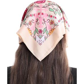 Bozidol Catholic Veil Head Scarf - Bandana Chapel Veils Catholic Rose and Cross Mantilla Head Veils Mass for Church