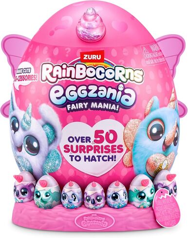 Eggzania Fairy Mania (Koala) by ZURU, Plush Toy, Collectible Plush, Surprise Eggs, Wearable Accessories, Slime, Toys for Girls in Kuwait