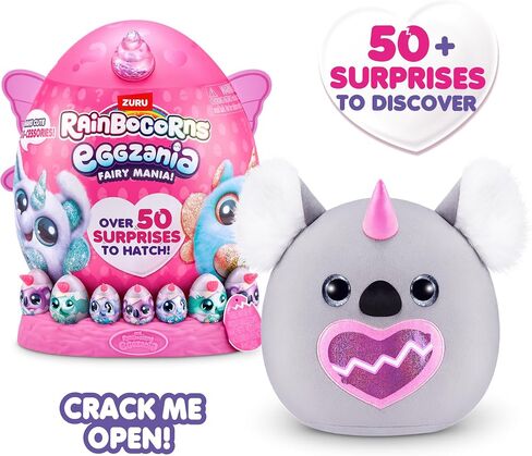 Eggzania Fairy Mania (Koala) by ZURU, Plush Toy, Collectible Plush, Surprise Eggs, Wearable Accessories, Slime, Toys for Girls in Kuwait