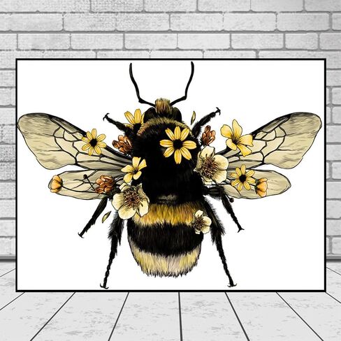WLIKS 5D Diamond Painting Kits for Adults Bee, Diamond Art Kits for Beginners,DIY Full Drill Paint by Numbers for Adults Wall Decoration Gift 12x16inch/30x40cm in Saudi Arabia