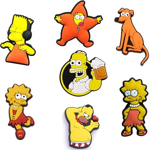 Cartoon Shoe Decoration Charms, Soft PVC Shoe Decoration Charms, Shoe Accessories Wide Applications for Shoe Wristband Clog Sandals in Saudi Arabia