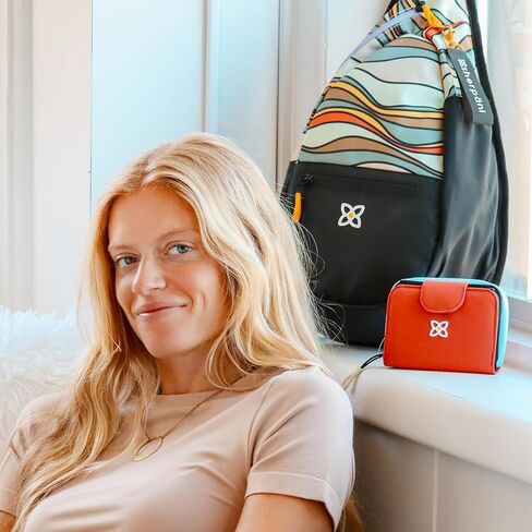 Sherpani Barcelona, Nylon Bifold Zipper Pocket Wallet for Women, Travel Bag, RFID Protection in Saudi Arabia