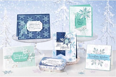 Snowflake Wishes Stamps and Dies Set for Card Making,Clear Stamps and Metal Cutting Dies Sets for Scrapbooking DIY Album Card Making Supplies in Kuwait